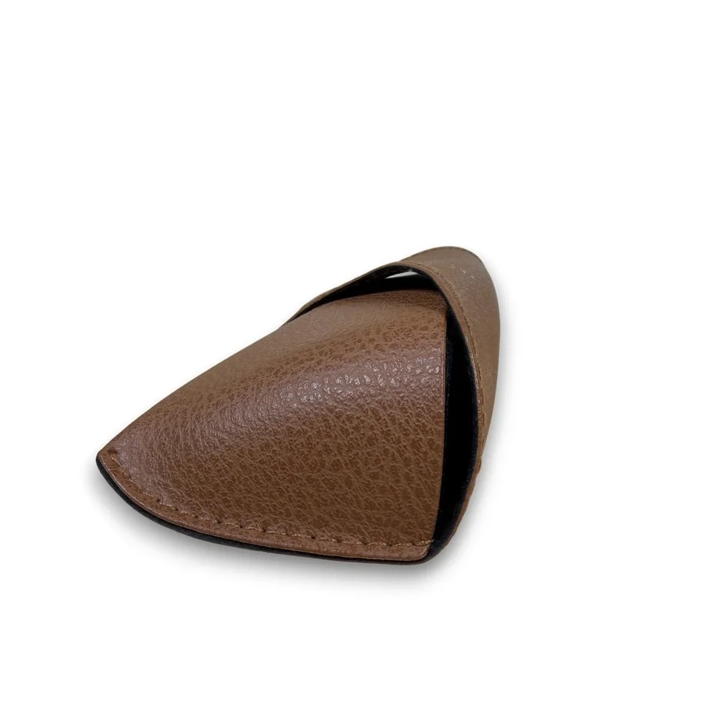 Vintage Ray Ban Brown Faux Leather Snap Button Sunglass‎ Case Eyeglass Holder